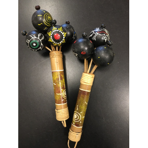 spiderratel-5-balletjes-zwart-bamboestokje_5